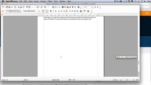 Open Office Kindle Ebook Template Overview смотреть онлайн