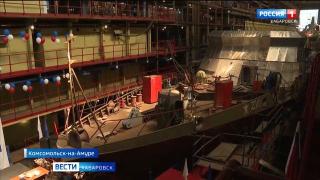 Первые два корабля серии «Каракурт» готовятся к спуску на воду на Амурском судостроительном заводе смотреть онлайн