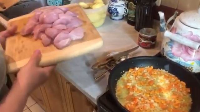 Тушеный картофель с мясом индейки смотреть онлайн