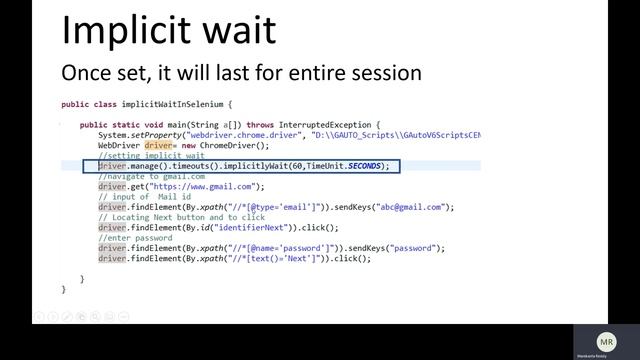 implicit wait in selenium webdriver смотреть онлайн