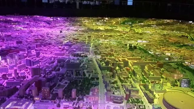 Макет города Москва на ВДНХ (Световое шоу) смотреть онлайн