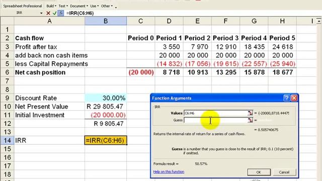 Internal Rate of Return (IRR) in Excel 2003- updated for Office365 on https://youtu.be/tmKXKr8f2QY смотреть онлайн
