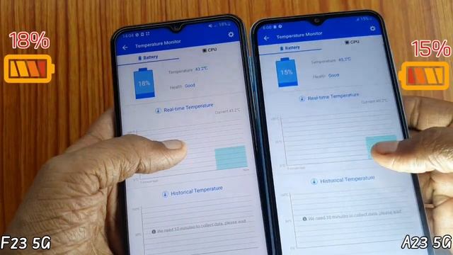 Samsung Galaxy A23 5G vs F23 5G Battery Drain and Heating test || Snapdragon 695 vs 750G смотреть онлайн