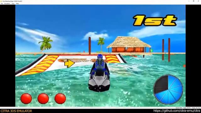 Citra 3DS Emulator Aqua Moto Racing 3D ingame 1080p Bleeding edge 463 смотреть онлайн