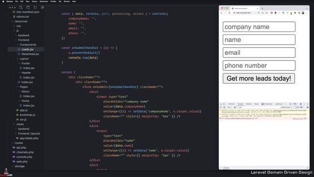 Forms in InertiaJS using React 18 - Part 4 смотреть онлайн