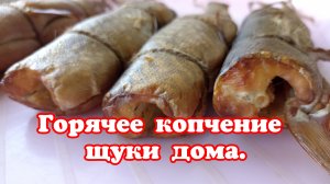 Горячее копчение щуки. Дома.