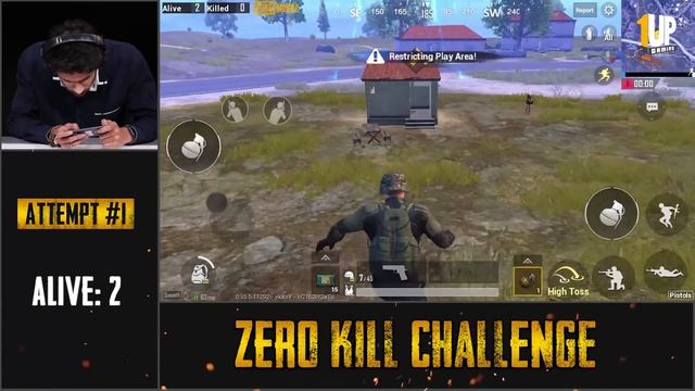 Zero Kill Challenge with Gamingpro Ocean | 1Up Game Challenge | PUBG Mobile смотреть онлайн