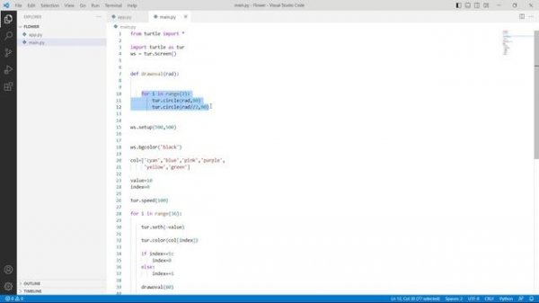 Python Turtle oval | How to create an oval shape in Python Turtle