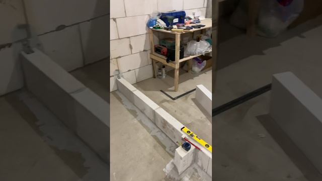 18.01.23 (кладка межкомнатных перегородок)