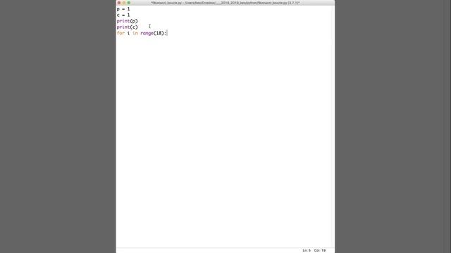 Suite de Fibonacci en python смотреть онлайн