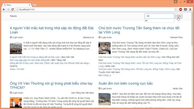 Search Google News with JavaScript and Bootstrap смотреть онлайн