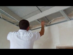 ПОТОЛОК из ГИПСОКАРТОНА и НАТЯЖНОЙ! МОНТАЖ потолка из ГИПСОКАРТОНА! потолок из гипсокартона ВИДЕО