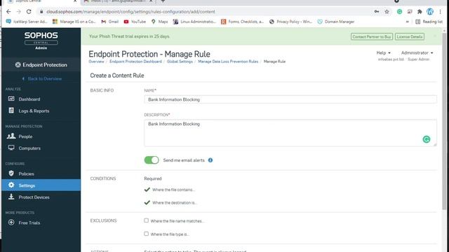 Data Loss prevention Sophos Central Admin | DLP configuration Sophos | Sophos DLP Overview смотреть онлайн