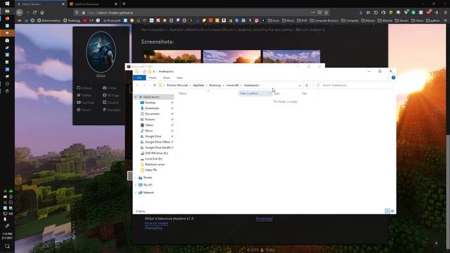 ? How to install the Sildur's Vibrant shaders for Minecraft 1.16.5 & 1.17 Java edition ? смотреть онлайн