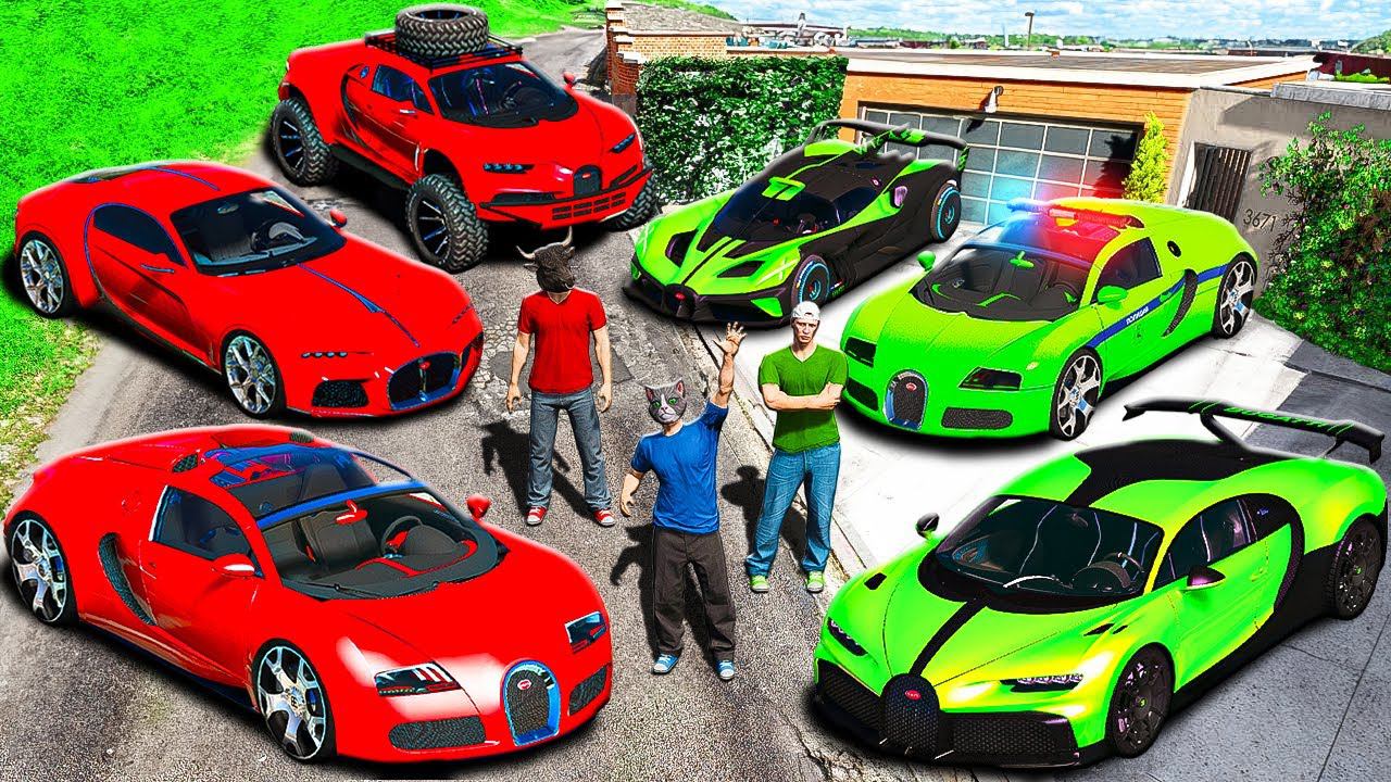УГНАЛ ВСЕ СЕКРЕТНЫЕ БУГАТТИ МАШИНЫ ДЛЯ БУЙВОЛСОНА И РАЙЛЮХИ! ВЕЙРОН, ШИРОН, ДИВО ГТА 5 МОДЫ МУРКА смотреть онлайн