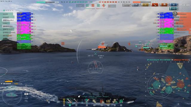 World of Warships - HMS Cossack - 3 Kills - Randoms T9 Domination (Win) смотреть онлайн
