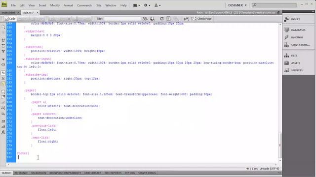 Верстка макета блога - Верстка footer’а сайта - Урок 12 смотреть онлайн