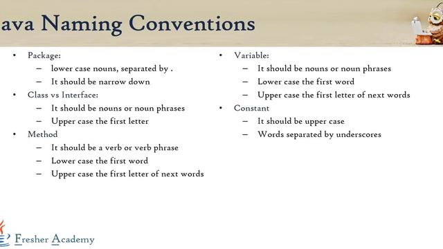 59 Java Naming Convention смотреть онлайн