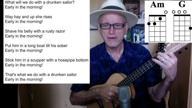 Baritone Ukulele: The Drunken Sailor part 1 смотреть онлайн