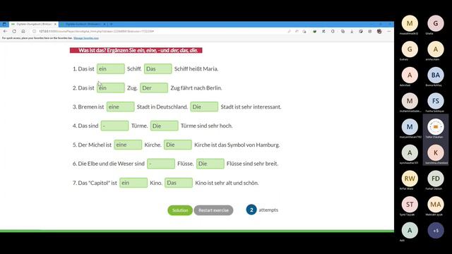 German Articles And Noun's Personal Pronouns Use | Start Deutsch A1 | 11th Session | Part 1 смотреть онлайн