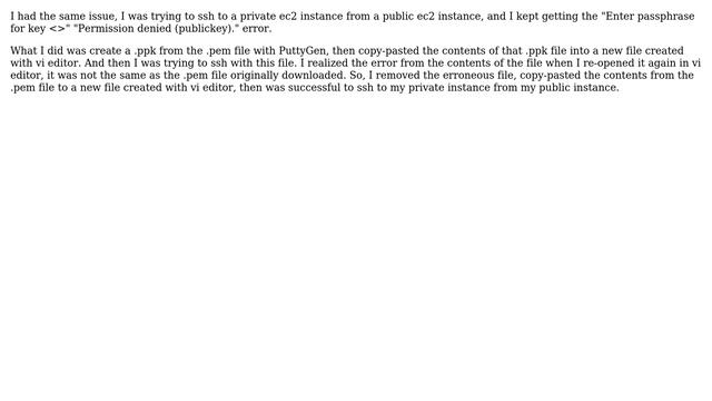 DevOps & SysAdmins: EC2 instance always ask me to enter passphrase for the pem during connection смотреть онлайн