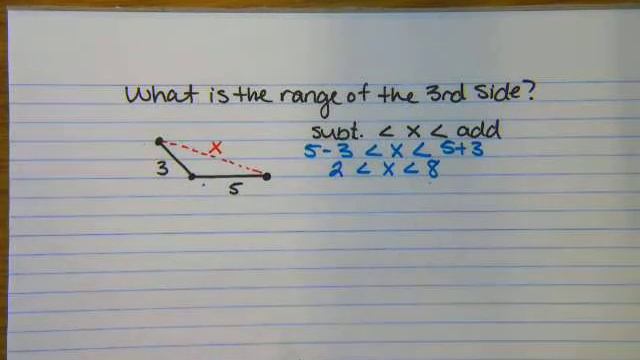 Finding the Range of the 3rd Side of a Triangle смотреть онлайн