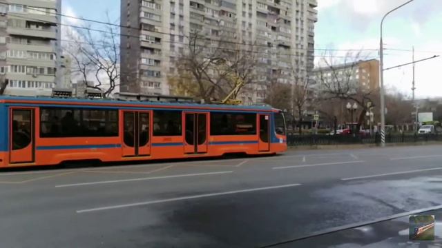 Трамвай 71-623 "КТМ-23" «Рыжик» на маршруте 38 смотреть онлайн