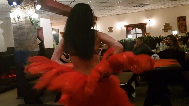 Поздравления от прекрасной МЭРИЭМ НА ЮБИЛЕЕ! Танец с веерами. смотреть онлайн