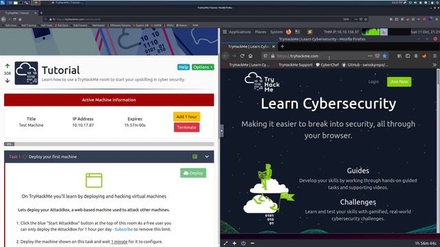TryHackMe Getting Started Tutorial смотреть онлайн