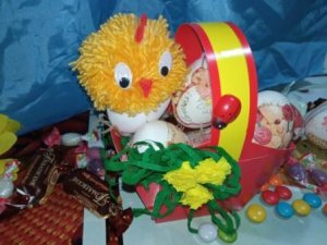 Пасхальная корзинка Мастер класс Декупаж Цыпленок