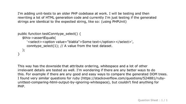 HTML : Robust unit-testing of HTML in PHP смотреть онлайн