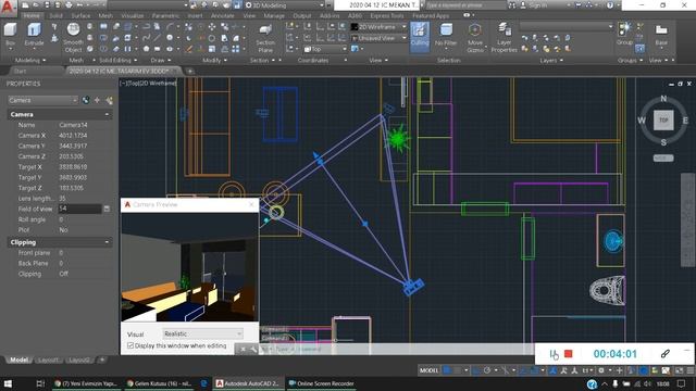AUTOCAD 3D MODELLING KAMERA PRATİK DETAYLANDIRMA смотреть онлайн