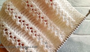 Для начинающих легкий и просто классный узор спицами