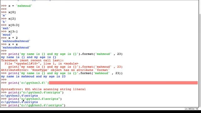 شرح ال strings في بايثون смотреть онлайн