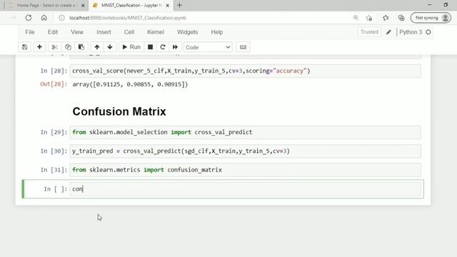 28 Classification Performance Measure Accuracy cross val score Confusion Matrix - ML Tutorial Hindi смотреть онлайн