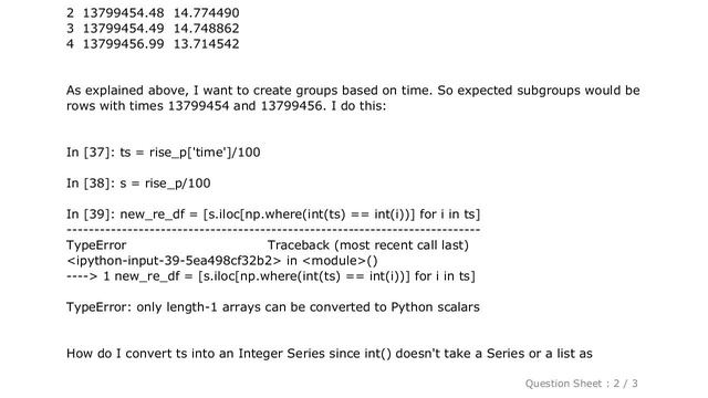 Pandas : Convert float Series into an integer Series in pandas смотреть онлайн