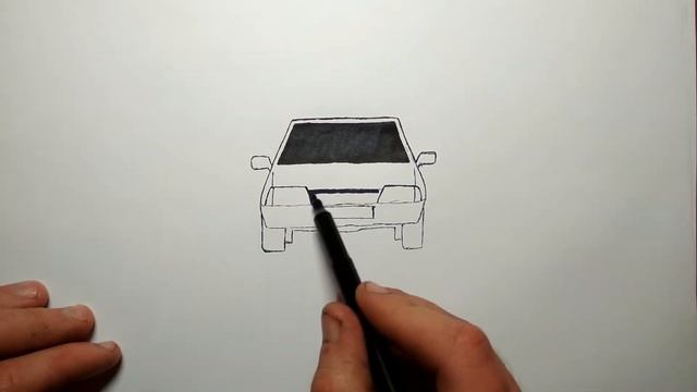 Как нарисовать ВАЗ 2109 смотреть онлайн