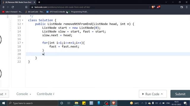Remove Nth Node From End of List смотреть онлайн