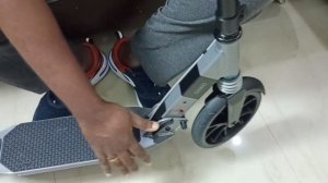 How to Fold and Unfold Oxelo Adult Scooter Town 7XL and 5XL | Decathlon