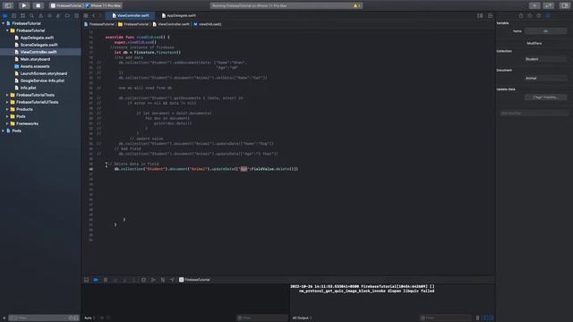 Delete Data From Firestore Database Using Swift IOS | Firestore Tutorial | Firebase смотреть онлайн
