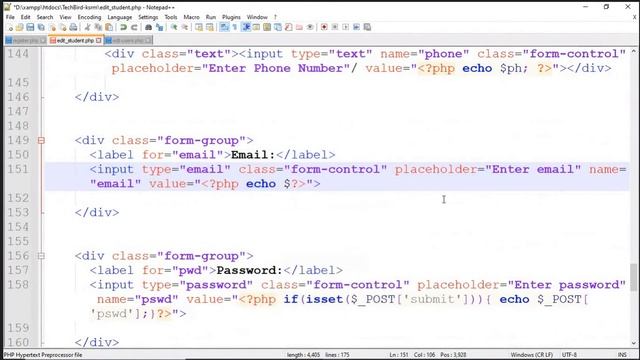 PHP +MYSQL ||CLASS 2|| Student Details ||Edit||Delete Operations смотреть онлайн