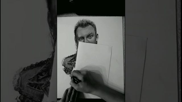 Портрет Андрея Князева( КняZz) карандашами. Король и шут. Ускоренное рисование. Портрет по фото. смотреть онлайн