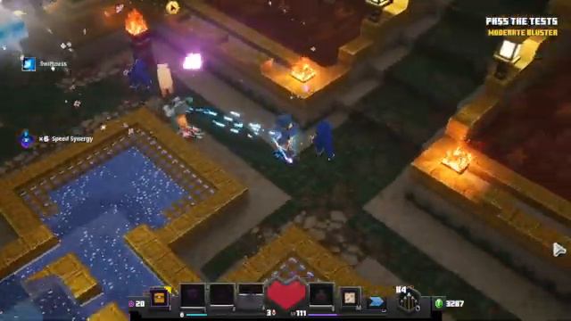 Minecraft dungeons howling peaks DLC gauntlet of gales #4 смотреть онлайн