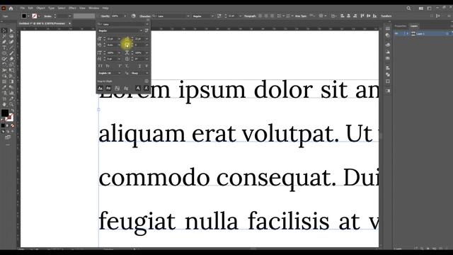 #17 Виды текста и его настройки в Character & Paragraph в Adobe Illustrator смотреть онлайн