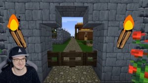 Майнкрафт Для Нубов ► Крестьяне, Разбойники и Рейд ( Minecraft часть 13, 14 Alex Crish's ) | Реакци