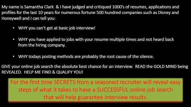 Guarantee A Job Interview - Secrets Of A Recruiter Revealed смотреть онлайн
