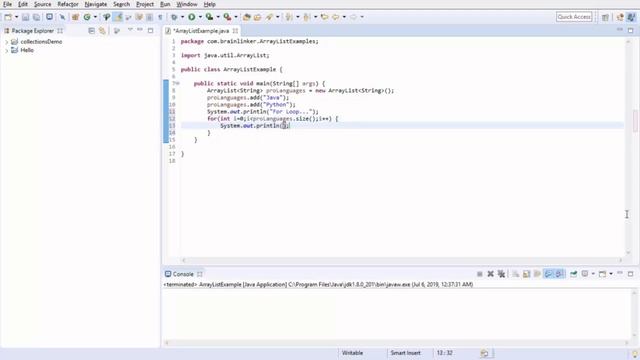 Java collections 05 Example of an ArrayList | Few ways to iterate over an ArrayList | Part-4 смотреть онлайн