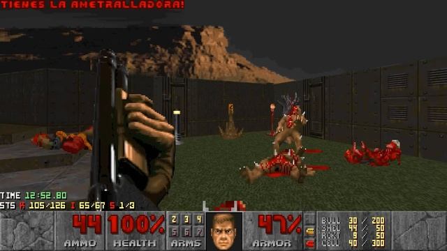 Doom 2 in Spain Only - MAP06: La Trituradora (Blind Ultra-Violence 100%) смотреть онлайн