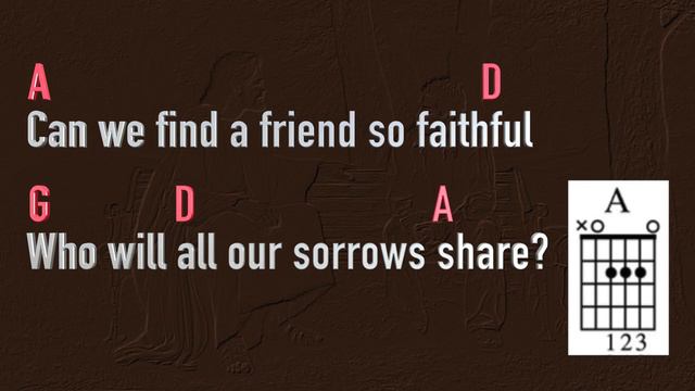 What a Friend We have in Jesus - Lyrics & Chords смотреть онлайн