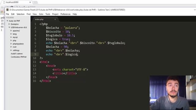 PHP - Aula 02 (Tipos de Variáveis, Operações e Concatenação) смотреть онлайн